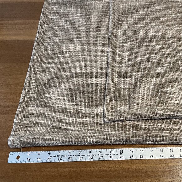 2-Pc Tweed Brown White Neutral Modern Farmhouse Throw Pillow Covers - Picture 5 of 11